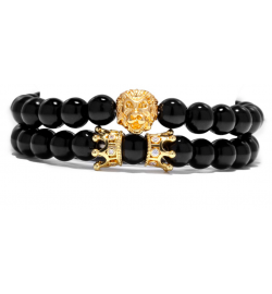 Bracelet King Lion Gold -...