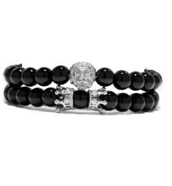 Bracelet King Lion Silver -...